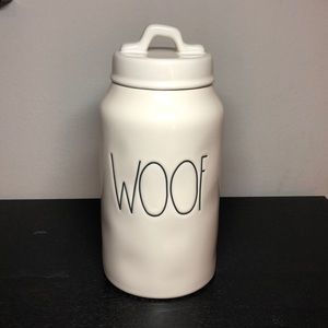 🆕 Rae Dunn Woof Dog Tall Treat Canister